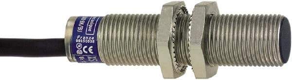 Telemecanique Sensors - NPN, PNP, NO/NC, 2mm Detection, Cylinder, Inductive Proximity Sensor - 4 Wires, IP68, 12 to 24 VDC, M12x1 Thread, 50mm Long - Industrial Tool & Supply