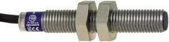 Telemecanique Sensors - NPN, NO/NC, 1.5mm Detection, Cylinder, Inductive Proximity Sensor - 4 Wires, IP67, 12 to 24 VDC, M8x1 Thread, 50mm Long - Industrial Tool & Supply