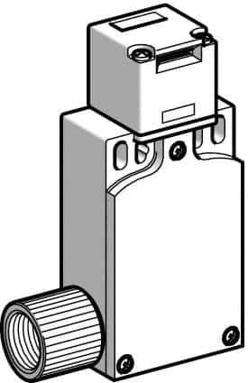 Telemecanique Sensors - NO/2NC Configuration, Multiple Amp Level, Plastic Key Safety Limit Switch - 52mm Wide x 30mm Deep x 115mm High, IP67 Ingress Rating - Industrial Tool & Supply
