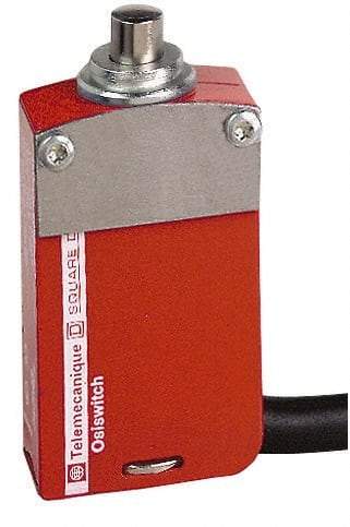 Telemecanique Sensors - 2NO/2NC Configuration, Multiple Amp Level, Metal Plunger Safety Limit Switch - 2m Cable Length, 30mm Wide x 16mm Deep x 60mm High, IP66, IP67, IP68 Ingress Rating - Industrial Tool & Supply