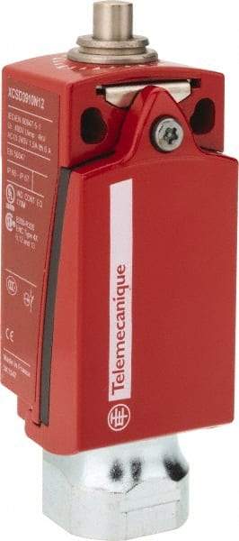 Telemecanique Sensors - NO/2NC Configuration, Multiple Amp Level, Metal Plunger Safety Limit Switch - 34mm Wide x 35mm Deep x 89mm High, IP66, IP67 Ingress Rating - Industrial Tool & Supply