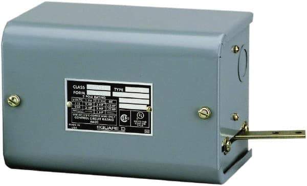Square D - 1 NEMA Rated, DPST-DB, Float Switch Pressure and Level Switch - 575 VAC, Line-Load-Load-Line Terminal - Industrial Tool & Supply