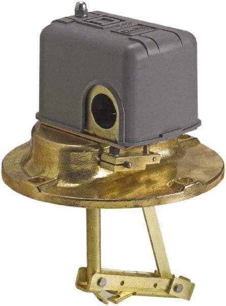 Square D - 1 NEMA Rated, DPST, Float Switch Pressure and Level Switch - 575 VAC, Line-Load-Load-Line Terminal - Industrial Tool & Supply