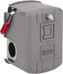 Square D - 1 and 3R NEMA Rated, 70 to 150 psi, Electromechanical Pressure and Level Switch - Fixed Pressure, 575 VAC, L1-T1, L2-T2 Terminal, For Use with Square D Pumptrol - Industrial Tool & Supply