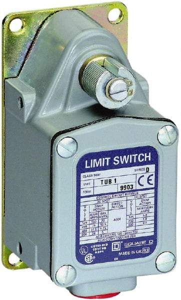 Square D - 3PDT, NC/NO, 600 VAC, Screw Terminal, Rotary Head Actuator, General Purpose Limit Switch - 1, 2, 4, 12, 13 NEMA Rating, IP65, IP66, IP67 IPR Rating - Industrial Tool & Supply