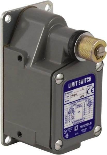 Square D - SPDT, NC/NO, 600 VAC, Screw Terminal, Rotary Head Actuator, General Purpose Limit Switch - 1, 2, 4, 12, 13 NEMA Rating, IP65, IP66, IP67 IPR Rating - Industrial Tool & Supply