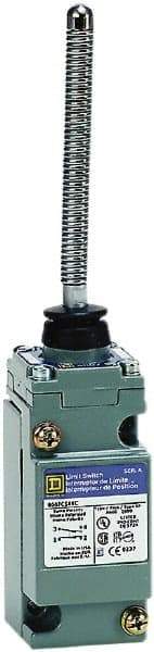 Square D - DPDT, 2NC/2NO, 600 Volt Screw Terminal, Cat Whisker Actuator, General Purpose Limit Switch - 1, 2, 4, 6, 12, 13, 6P NEMA Rating, IP67 IPR Rating - Industrial Tool & Supply