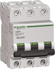 Schneider Electric - 30 Amp, 3 Pole, DIN Rail Mount Standard Circuit Breaker - Multiple Breaking Capacity Ratings, 14-2 (Copper) AWG, 3 Inch Deep x 3.19 Inch High x 2.13 Inch Wide - Industrial Tool & Supply