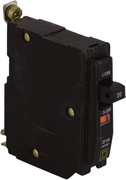 Square D - 30 Amp, 240 VAC, 1 Pole, Bolt On Miniature Circuit Breaker - 14-8 AWG - Industrial Tool & Supply