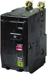 Square D - 35 Amp, 240 VAC, 2 Pole, Bolt On Miniature Circuit Breaker - 8-2 AWG - Industrial Tool & Supply