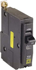 Square D - 20 Amp, 120 VAC, 1 Pole, Bolt On Miniature Circuit Breaker - 14-8 AWG - Industrial Tool & Supply