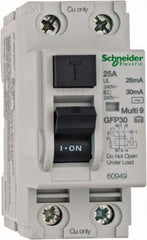 Schneider Electric - 25 Amp, 240 VAC, 2 Pole, Residual Current Device - Industrial Tool & Supply