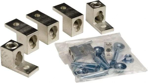 Square D - 4, 1/0, 14-1/0, 14-2/0 AWG, Mechanical Transformer Lug Kit - For Use with Single Phase Primary and Secondary Transformers, Three Phase Delta with Center Tap, Three Phase Wye Secondary Transformers - Industrial Tool & Supply