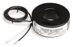 Square D - 50 Amp AC Input, 5 Amp AC Output, Panel Meter Current Transformer - Flying Lead Terminal, For Use with AC Ammeter - Industrial Tool & Supply