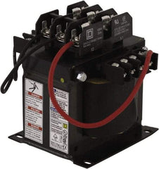 Square D - 1 Phase, 500 VA, Top Mount Fuse Block Control Transformer - 239°F Temp Rise - Industrial Tool & Supply