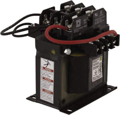 Square D - 1 Phase, 300 VA, Top Mount Fuse Block Control Transformer - 176°F Temp Rise - Industrial Tool & Supply