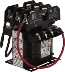 Square D - 1 Phase, 50 VA, Top Mount Fuse Block Control Transformer - 131°F Temp Rise - Industrial Tool & Supply
