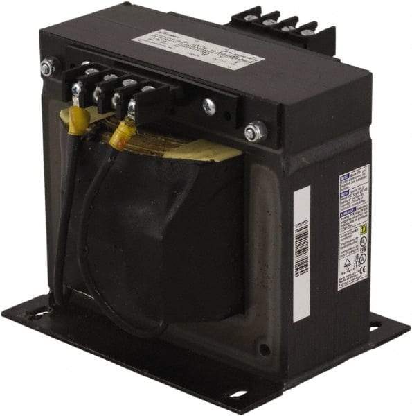 Square D - 1,500 VA, Top Mount Fuse Block Control Transformer - 50/60 Hz, 5.92 Inch Deep x 6.17 Inch High - Industrial Tool & Supply