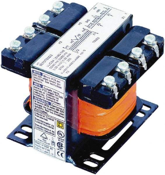 Square D - 1 Phase, 50 VA, Control Transformer - 131°F Temp Rise - Industrial Tool & Supply