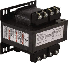 Square D - 150 VA, Top Mount Fuse Block Control Transformer - 50/60 Hz, 3.59 Inch Deep x 3.2 Inch High - Industrial Tool & Supply