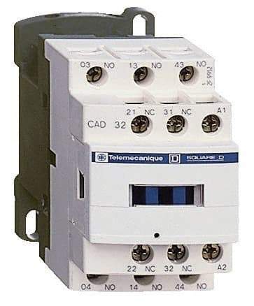 Schneider Electric - 2NC/3NO, 24 VDC Control Relay - 17 V - Industrial Tool & Supply