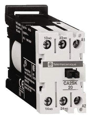 Schneider Electric - NC/NO, 230 VAC at 50/60 Hz Control Relay - DIN Rail Mount - Industrial Tool & Supply