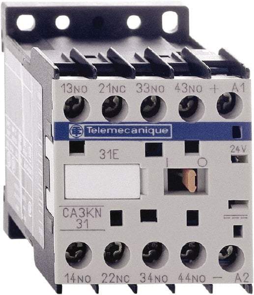 Schneider Electric - 4NO, 24 VDC Control Relay - 17 V - Industrial Tool & Supply