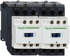 Schneider Electric - 3 Pole, 24 Coil VAC at 50/60 Hz, 18 Amp at 440 VAC, Reversible IEC Contactor - 1 Phase hp: 1 at 115 VAC, 3 at 230/240 VAC, 3 Phase hp: 10 at 460/480 VAC, 15 at 575/600 VAC, 5 at 200/208 VAC, 5 at 230/240 VAC - Industrial Tool & Supply