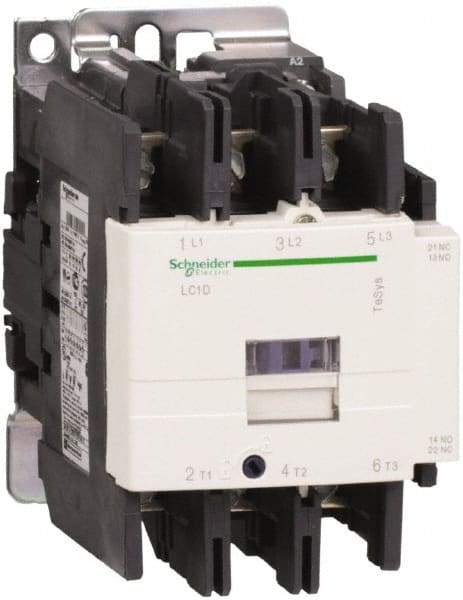 Schneider Electric - 3 Pole, 48 Coil VAC at 50/60 Hz, 80 Amp at 440 VAC, Nonreversible IEC Contactor - Bureau Veritas, CCC, CSA, CSA C22.2 No. 14, DNV, EN/IEC 60947-4-1, EN/IEC 60947-5-1, GL, GOST, LROS, RINA, RoHS Compliant, UL 508, UL Listed - Industrial Tool & Supply