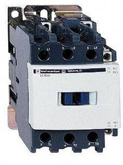 Schneider Electric - 3 Pole, 120 Coil VAC at 60 Hz, 40 Amp at 440 VAC and 60 Amp at 440 VAC, Nonreversible IEC Contactor - 1 Phase hp: 3 at 115 VAC, 5 at 230/240 VAC, 3 Phase hp: 10 at 200/208 VAC, 10 at 230/240 VAC, 30 at 460/480 VAC, 30 at 575/600 VAC - Industrial Tool & Supply