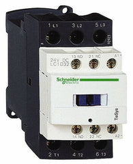 Schneider Electric - 3 Pole, 125 Coil VDC, 32 Amp at 440 VAC and 50 Amp at 440 VAC, Nonreversible IEC Contactor - 1 Phase hp: 2 at 115 VAC, 5 at 230/240 VAC, 3 Phase hp: 10 at 230/240 VAC, 20 at 460/480 VAC, 30 at 575/600 VAC, 7.5 at 200/208 VAC - Industrial Tool & Supply