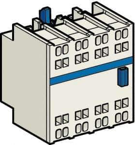 Schneider Electric - Contactor Auxiliary Contact Block - For Use with CR1F and TeSys D - Industrial Tool & Supply