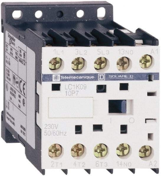 Schneider Electric - 3 Pole, 24 Coil VAC at 50/60 Hz, 12 Amp at 440 VAC, 16 Amp at 690 VAC and 20 Amp at 440 VAC, Nonreversible IEC Contactor - BS 5424, CSA, IEC 60947, NF C 63-110, RoHS Compliant, UL Listed, VDE 0660 - Industrial Tool & Supply