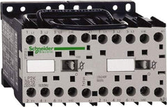 Schneider Electric - 3 Pole, 24 Coil VDC, 6 Amp at 440 VAC, Reversible IEC Contactor - BS 5424, CSA, IEC 60947, NF C 63-110, RoHS Compliant, UL Listed, VDE 0660 - Industrial Tool & Supply