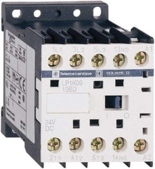 Schneider Electric - 3 Pole, 24 Coil VDC, 16 Amp at 690 VAC, 20 Amp at 440 VAC and 9 Amp at 440 VAC, Nonreversible IEC Contactor - BS 5424, CSA, IEC 60947, NF C 63-110, RoHS Compliant, UL Listed, VDE 0660 - Industrial Tool & Supply