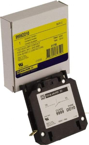 Square D - Contactor Auxiliary Contact Kit - For Use with Class 8965 Type DPR Contactors - Industrial Tool & Supply
