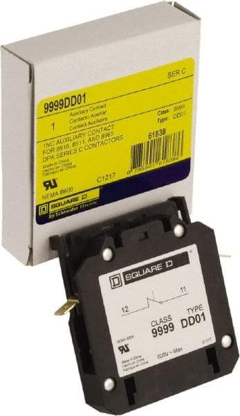 Square D - Contactor Auxiliary Contact Kit - For Use with Class 8965 Type DPR Contactors - Industrial Tool & Supply