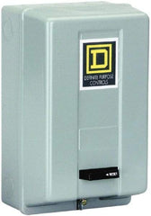 Square D - 2 Pole, 30 Amp Inductive Load, 110 Coil VAC at 50 Hz and 120 Coil VAC at 60 Hz, Definite Purpose Contactor - Phase 1 Hp:  2 at 115 VAC, 5 at 230 VAC, Enclosed Enclosure, NEMA 1 - Industrial Tool & Supply