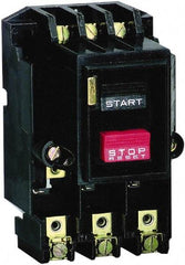 Square D - 2 Poles, M-0 NEMA, Open Pushbutton Manual Motor Starter - 1 hp at 115 VAC & 2 hp at 230 VAC, CSA & UL Listed - Industrial Tool & Supply