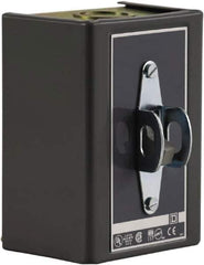 Square D - 3 Poles, 30 Amp, NEMA, Enclosed Toggle Manual Motor Starter - 1 hp at 90 VDC, 10 hp at 460 VAC, 10 hp at 575 VAC, 1-1/2 hp at 230 VDC, 2 hp at 115 VAC, 2 hp at 115 VDC & 7-1/2 hp at 230 VAC, CE, CSA, NEMA 1 & UL Listed - Industrial Tool & Supply