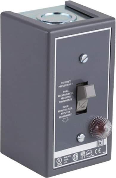 Square D - 1 Pole, 16 Amp, Open Toggle Manual Motor Starter - 1 hp at 115 VAC, 1 hp at 230 VAC, 1 hp at 277 VAC, CE, CSA & UL Listed - Industrial Tool & Supply