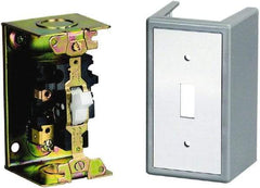 Square D - 2 Poles, 16 Amp, NEMA, Enclosed Toggle Manual Motor Starter - 1 hp at 115 VAC, 1 hp at 230 VAC, 1 hp at 277 VAC, 3/4 hp at 115 VDC & 3/4 hp at 230 VDC, CE, CSA, NEMA 1 & UL Listed - Industrial Tool & Supply