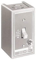 Square D - 1 Pole, 16 Amp, NEMA, Enclosed Toggle Manual Motor Starter - 1 hp at 115 VAC, 1 hp at 230 VAC, 1 hp at 277 VAC, CE, CSA, NEMA 1 & UL Listed - Industrial Tool & Supply