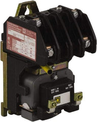 Square D - No Enclosure, 2 Pole, Electrically Held Lighting Contactor - 20 A (Tungsten), 30 A (Fluorescent), 24 VAC at 60 Hz, 2NO Contact Configuration - Industrial Tool & Supply