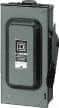 Square D - 60 Amp, 240 VAC, 250 VDC, 2 Pole Fused Safety Switch - NEMA 3R, 10 hp at 240 VAC, 10 hp at 250 VDC (Single Phase), 15 hp at 240 VAC, 10 hp at 250 VDC (Triple Phase), DPST Contact Form - Industrial Tool & Supply