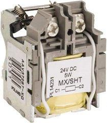 Square D - Circuit Breaker Shunt Trip - 24 VDC Control Voltage, Use with H Frame Circuit Breaker, J Frame Circuit Breaker, L Frame Circuit Breaker - Industrial Tool & Supply