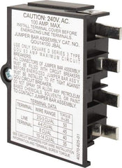 Square D - 100 Amp Circuit Breaker Jumper Bar Assembly - Use with QOU Circuit Breaker - Industrial Tool & Supply