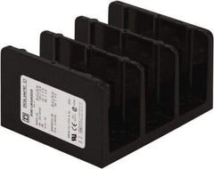 Square D - 3 Poles, 270 (Aluminium), 350 (Copper) Amp, Phenolic Power Distribution Block - 600 VAC, 2 Primary Connection - Industrial Tool & Supply