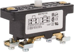 Square D - 0.25 Amp at 125 VDC, 5 Amp at 600 VAC, SPDT-DB, Basic Snap Switch - 600 V, Screw Terminal, 0.69 Lb Max Operating Force, 2-1/2 Inch High x 0.83 Inch Long x 1.03 Inch Wide, -20 to 185°F - Industrial Tool & Supply
