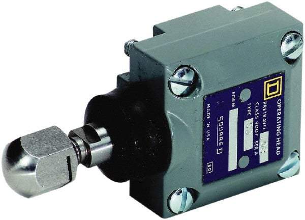 Square D - DPDT, 2NC/2NO, 600 Volt Screw Terminal, Plunger Actuator, General Purpose Limit Switch - 1, 2, 4, 6, 12, 13, 6P NEMA Rating, IP67 IPR Rating - Industrial Tool & Supply